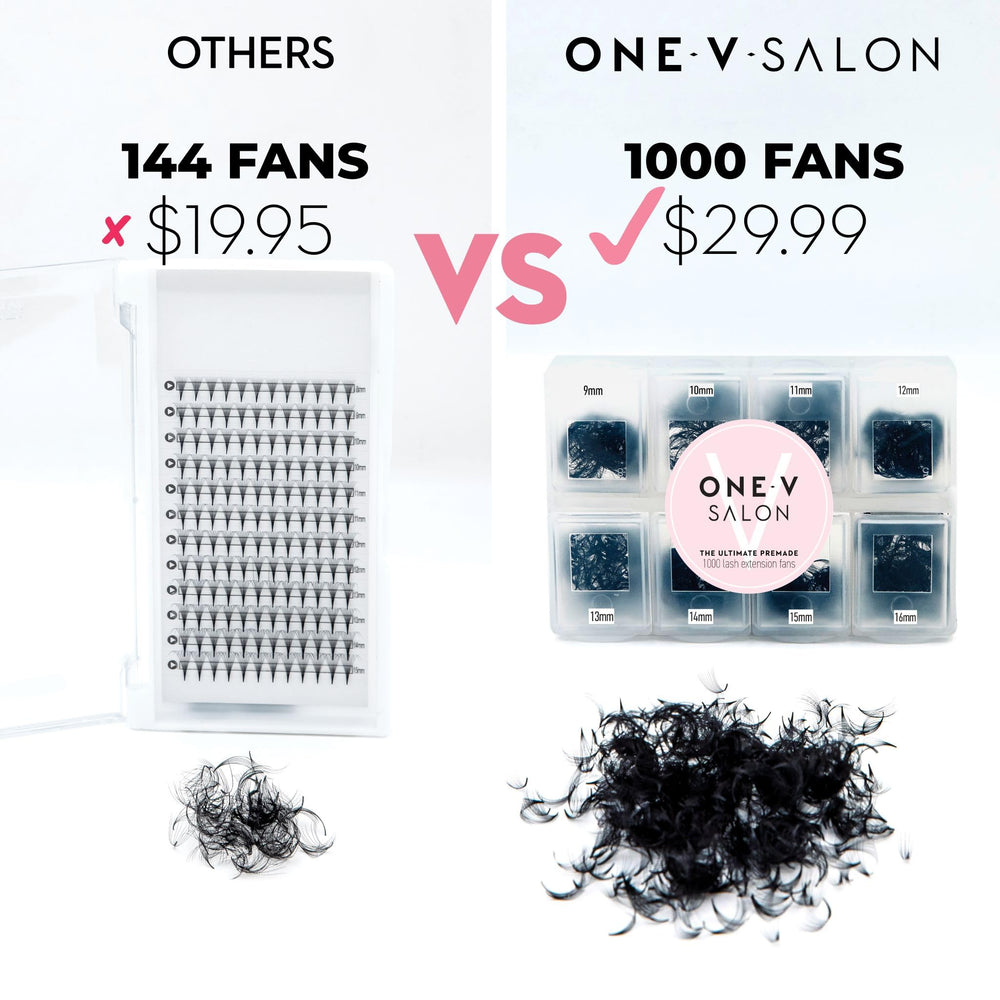 One V Salon easy-to-wrap fans reduce gaps