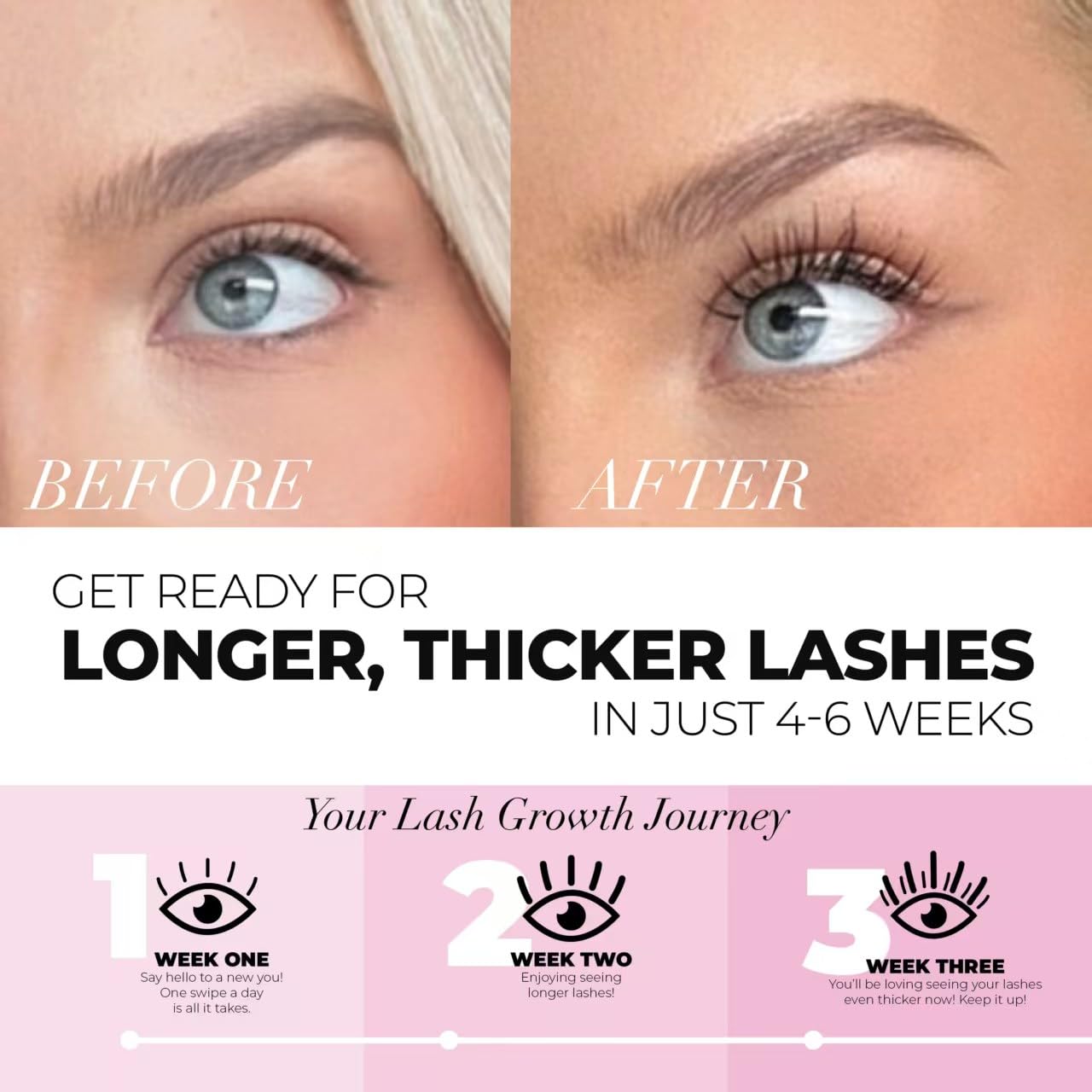 One V Salon serum being applied on lashes at home