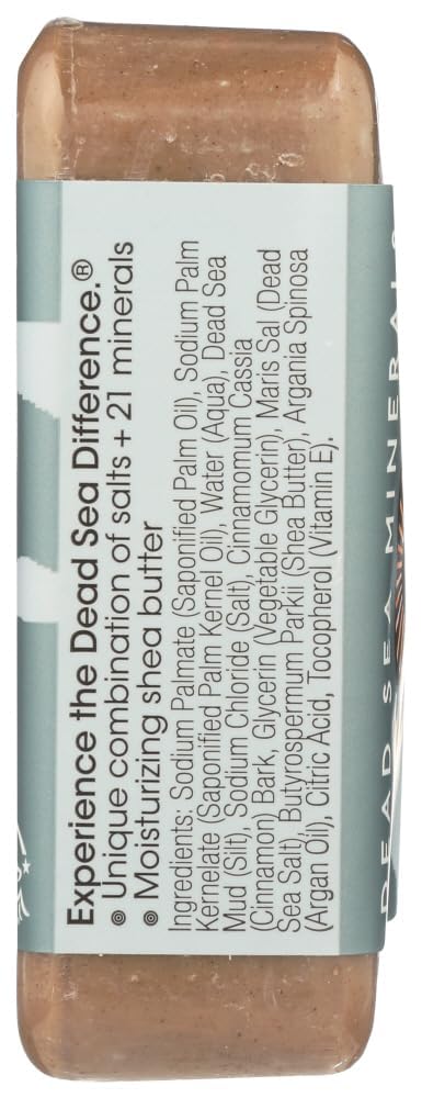 One With Nature Dead Sea Mud Soap with argan oil drops for nourishing hydration.