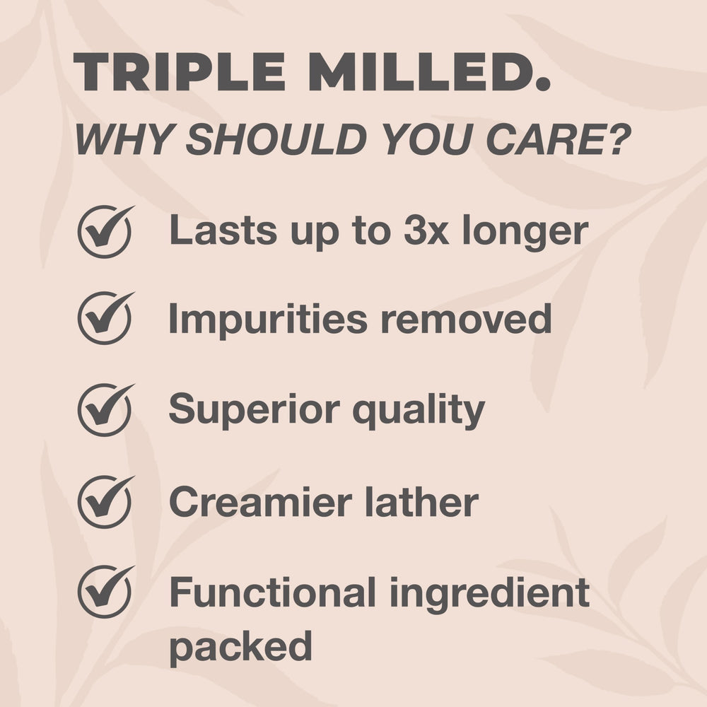 Apple cider vinegar detail on One With Nature bar emphasizing pH-friendly cleansing.