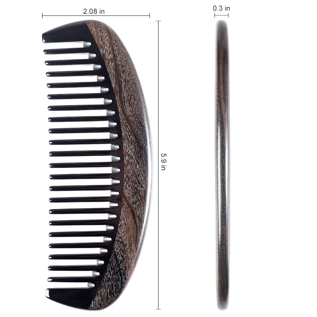Onedor fine-tooth buffalo horn teeth for precise styling and gentle hair separation.