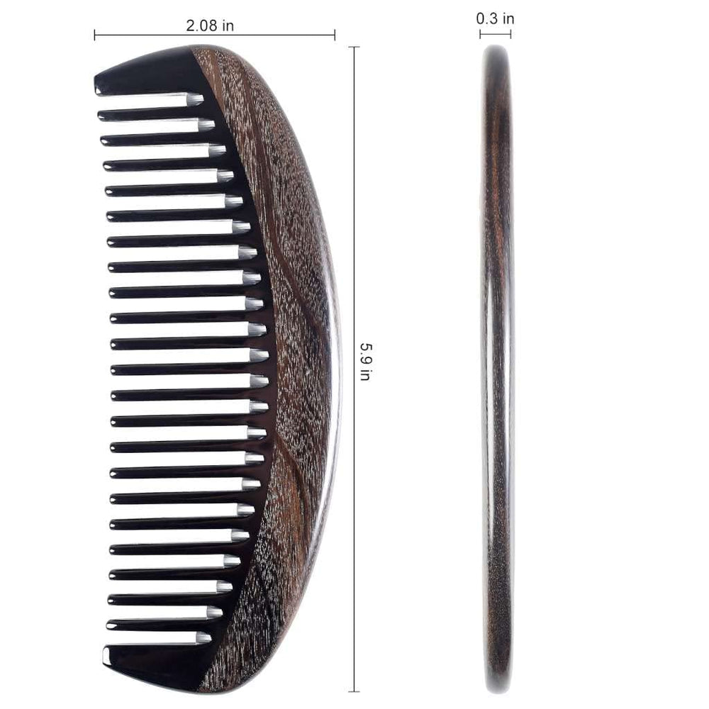 Onedor fine-tooth buffalo horn teeth for precise styling and gentle hair separation.