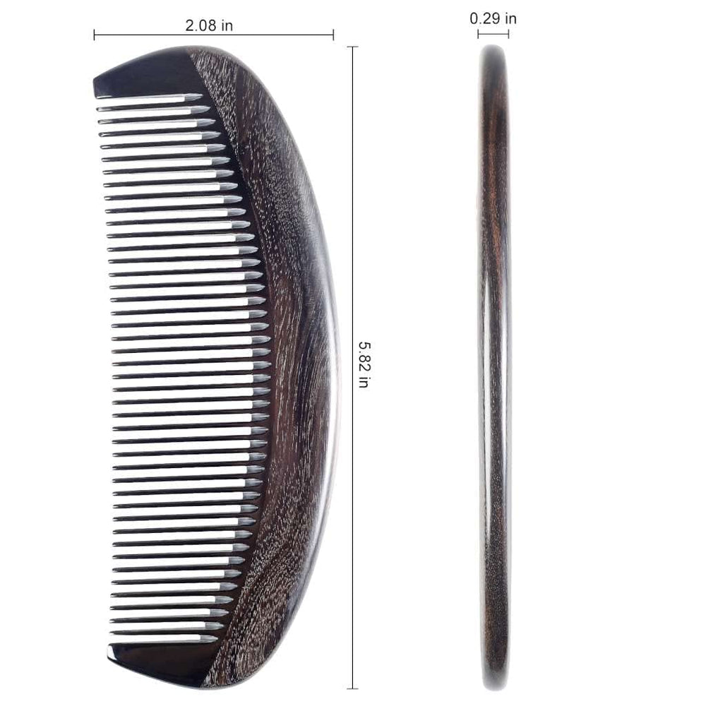 Onedor oval wide-tooth comb in use for smooth detangling and scalp comfort.