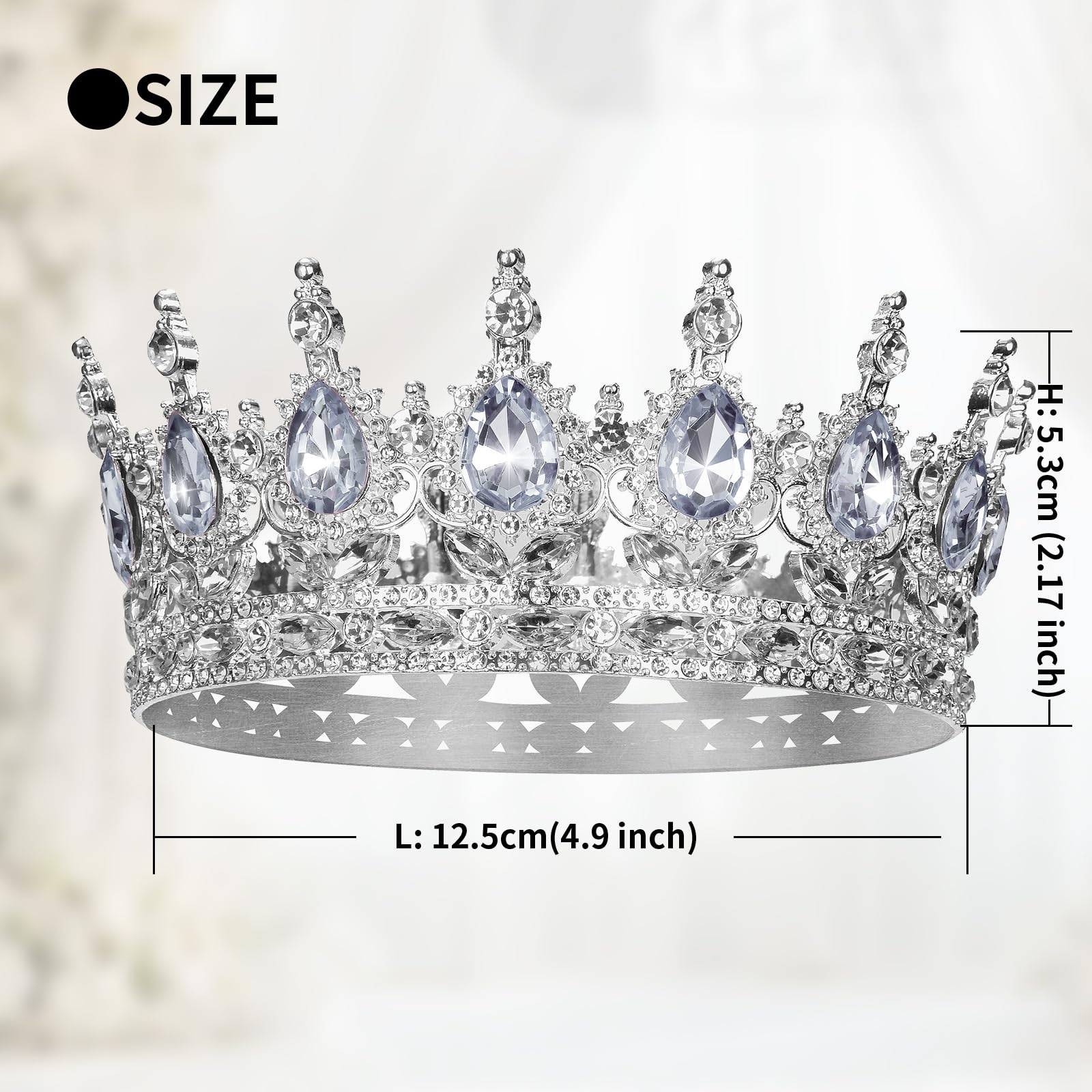 Onedor silver crown side profile showing secure four clip design