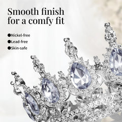 Onedor wedding crown worn by bride for regal elegance