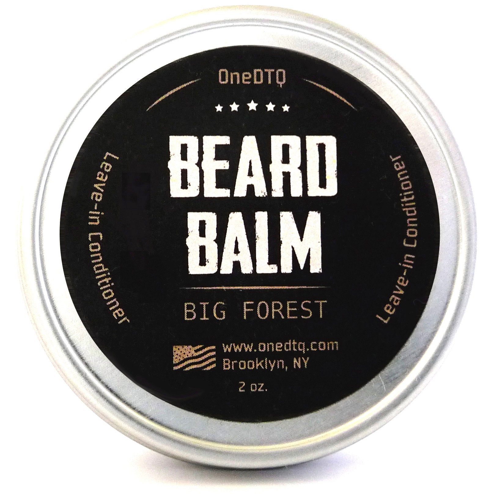 OneDTQ Big Forest Beard Balm with natural Cedarwood and Bergamot for a refreshing scent