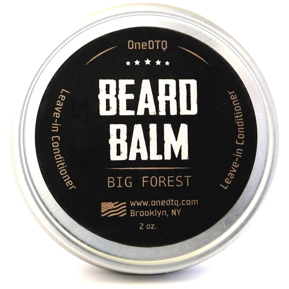 OneDTQ Big Forest Beard Balm with natural Cedarwood and Bergamot for a refreshing scent