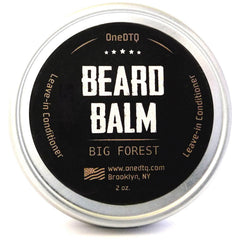 OneDTQ Big Forest Beard Balm with natural Cedarwood and Bergamot for a refreshing scent