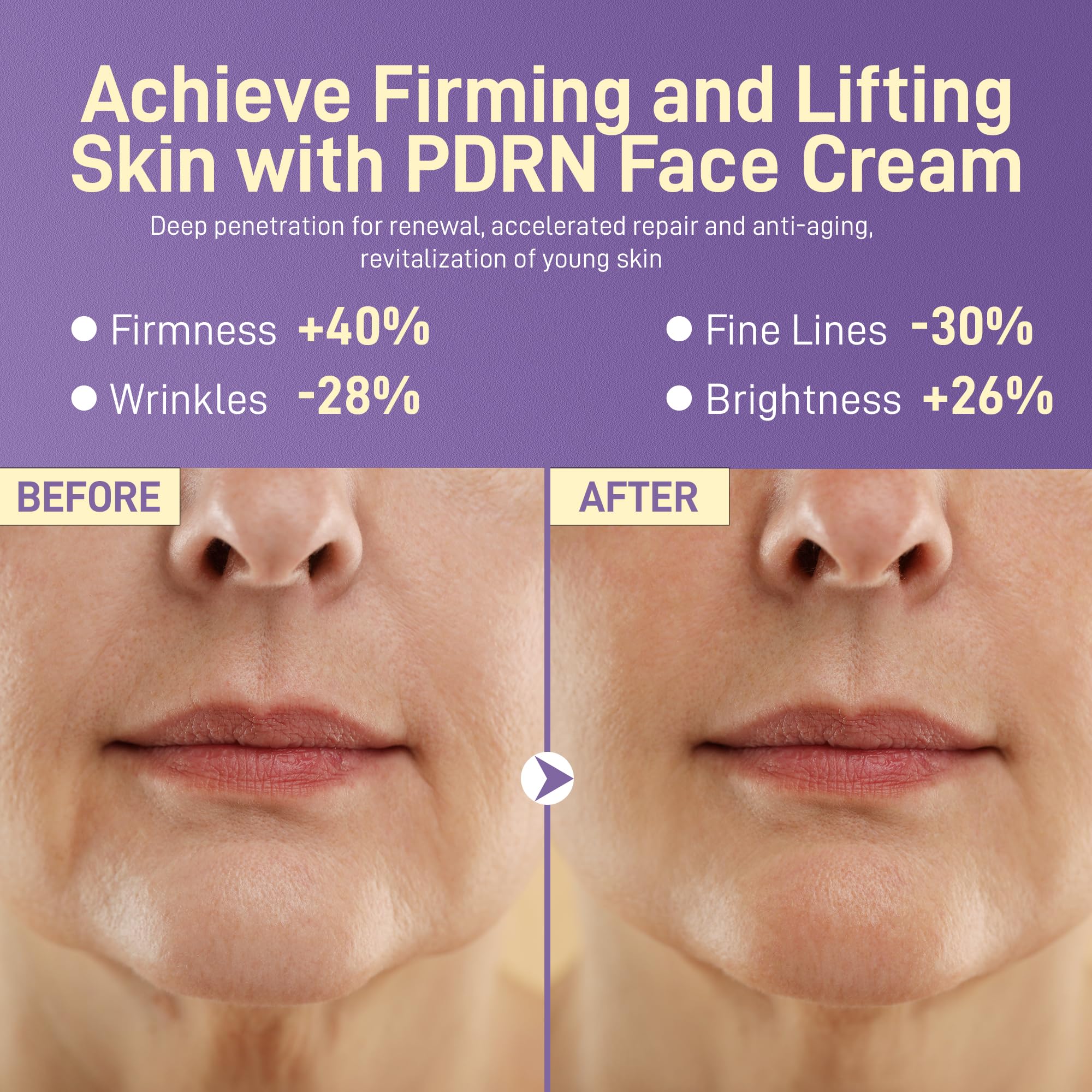 OneHerolabs firming neck cream application with lifting potential