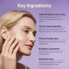 OneHerolabs hyaluronic acid cream close-up for plumped, hydrated skin