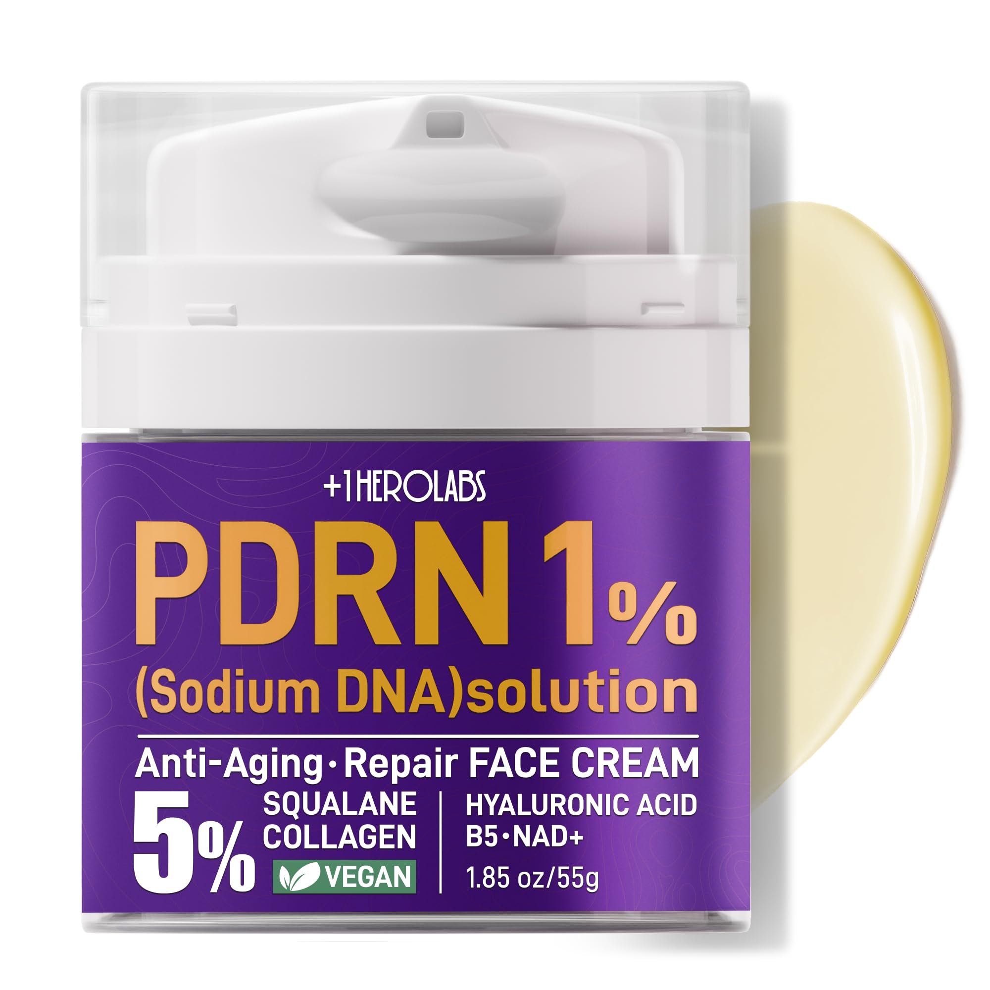 OneHerolabs fragrance-free finish indicating non-greasy absorption