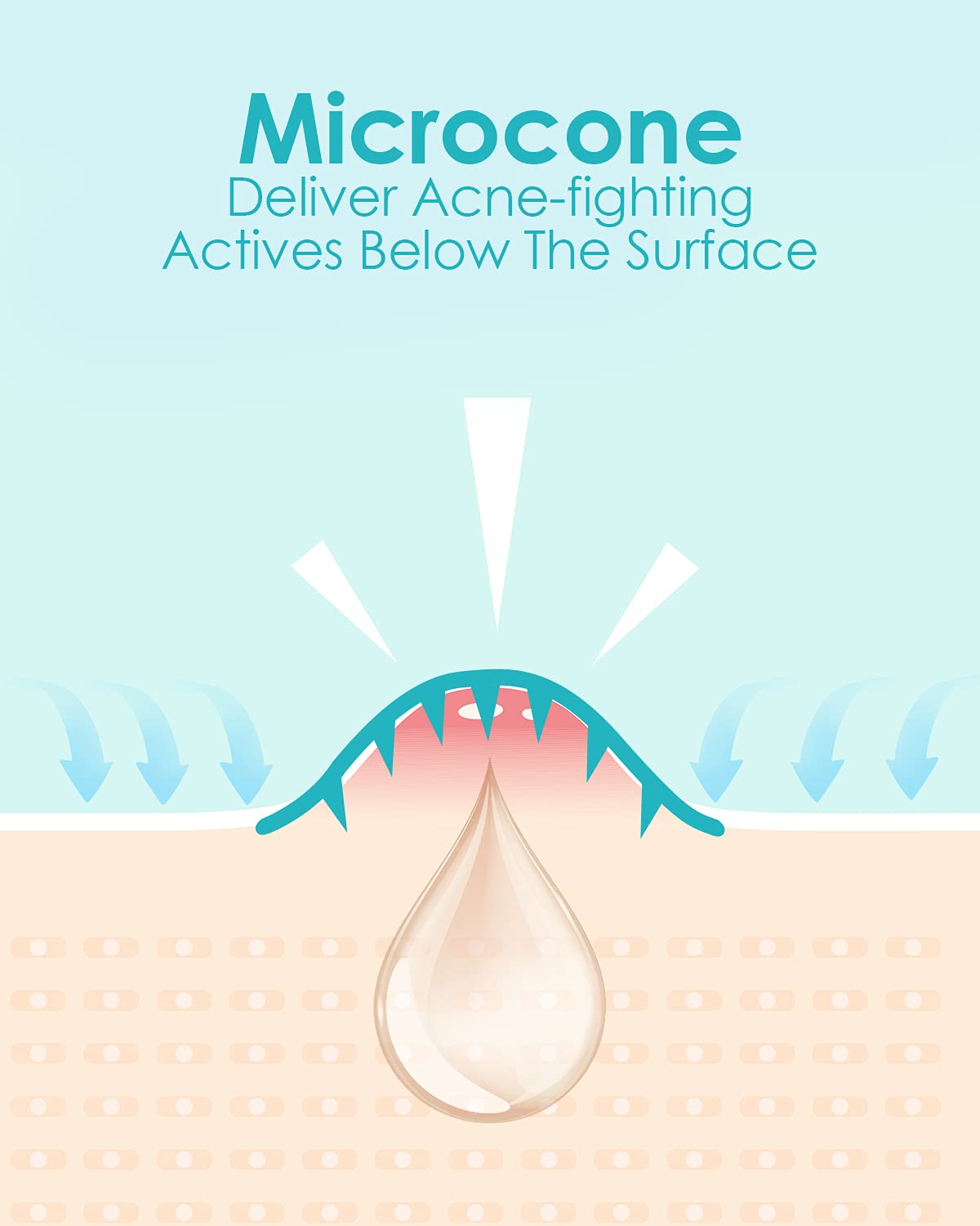 oneherolabs microdart patch on skin demonstrates seamless fit with strong adhesive