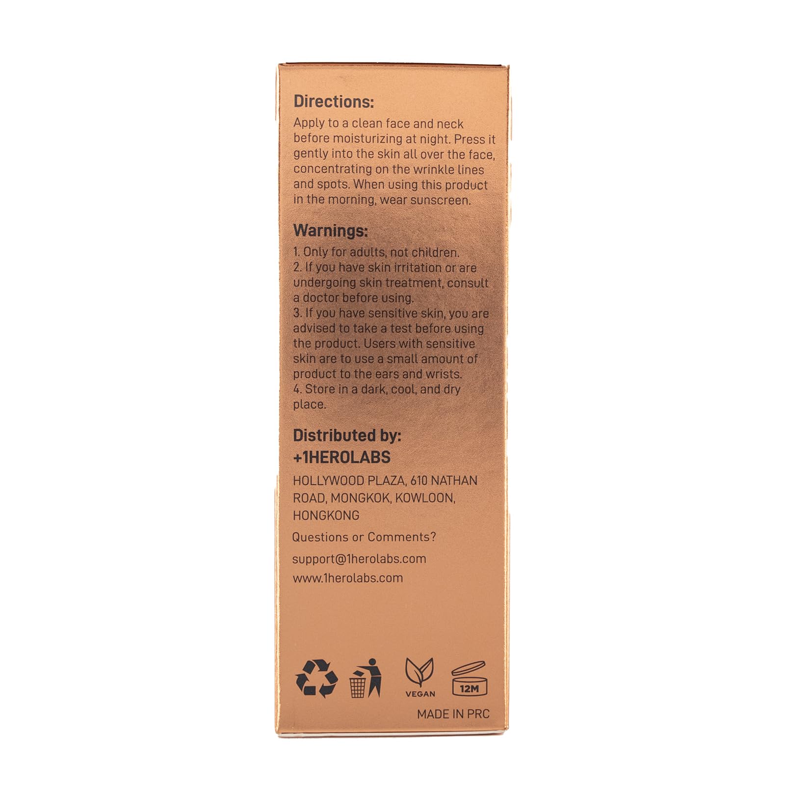 OneHEROLABS serum targets dark spots with gentle spot correction.