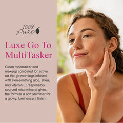 100% PURE bb cream shade 10 bottle pump in use