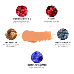 100% PURE bb cream shade 10 close-up shimmer on skin