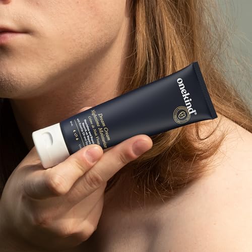 Onekind Night Moisturizer application dot demonstrates quick absorption and soothing feel.