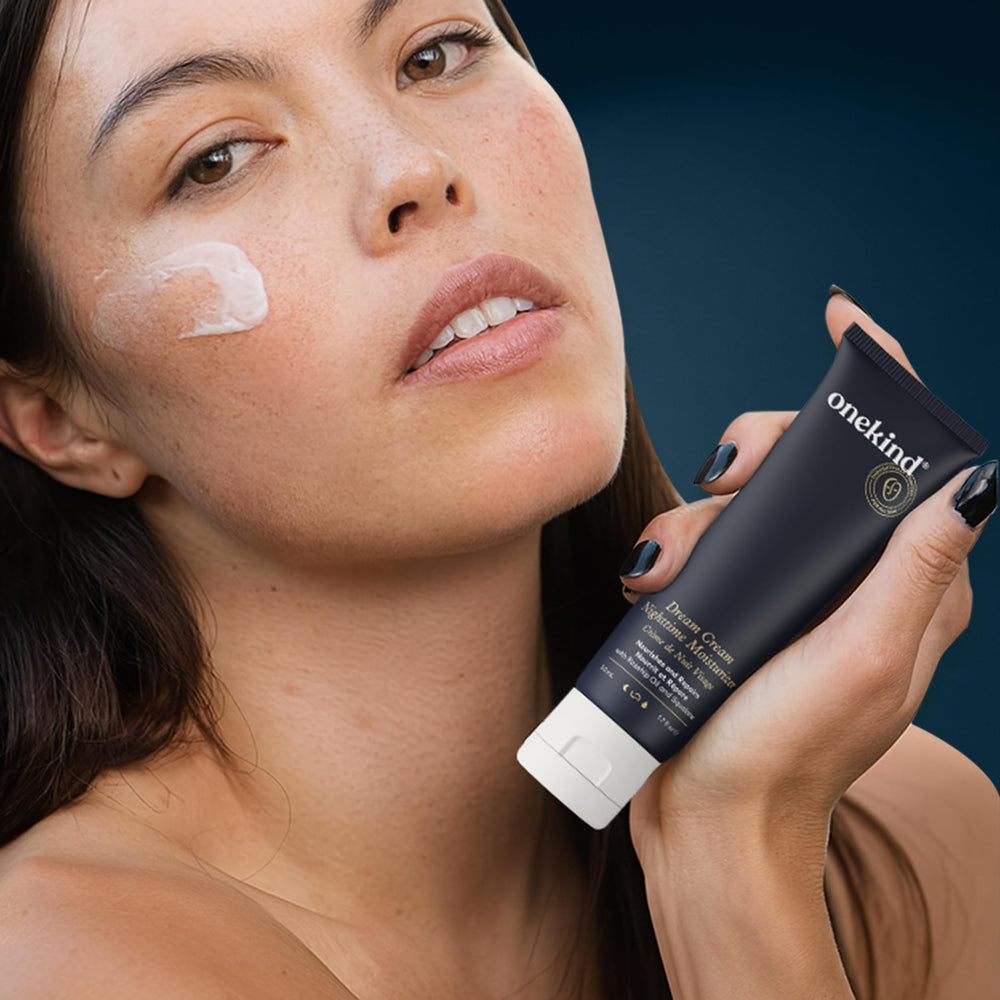 Onekind Night Moisturizer made in North America for trusted skincare.