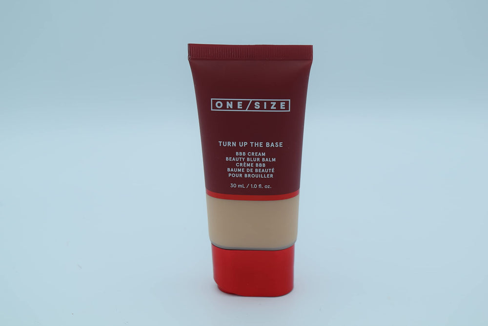 OneSize Blurring Foundation swatch reveals buildable coverage for natural look.