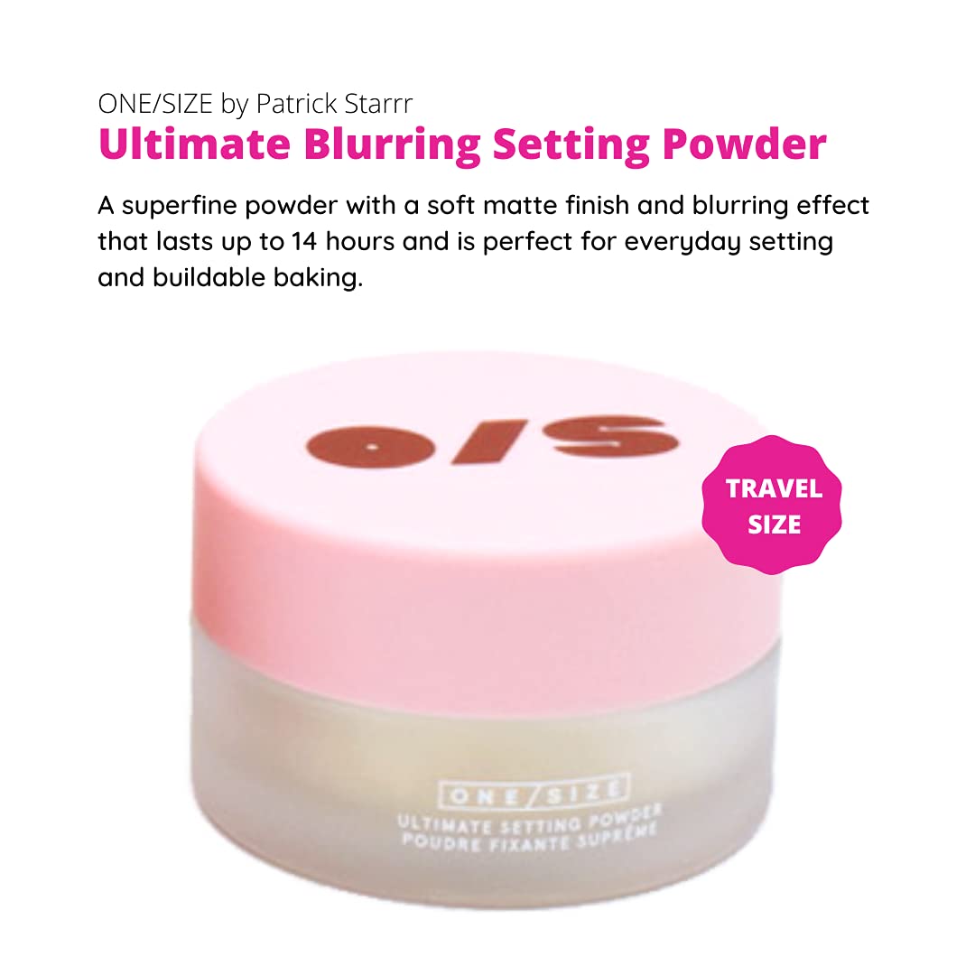 ONE/SIZE travel-size powder mini shown for on-the-go touch-ups.