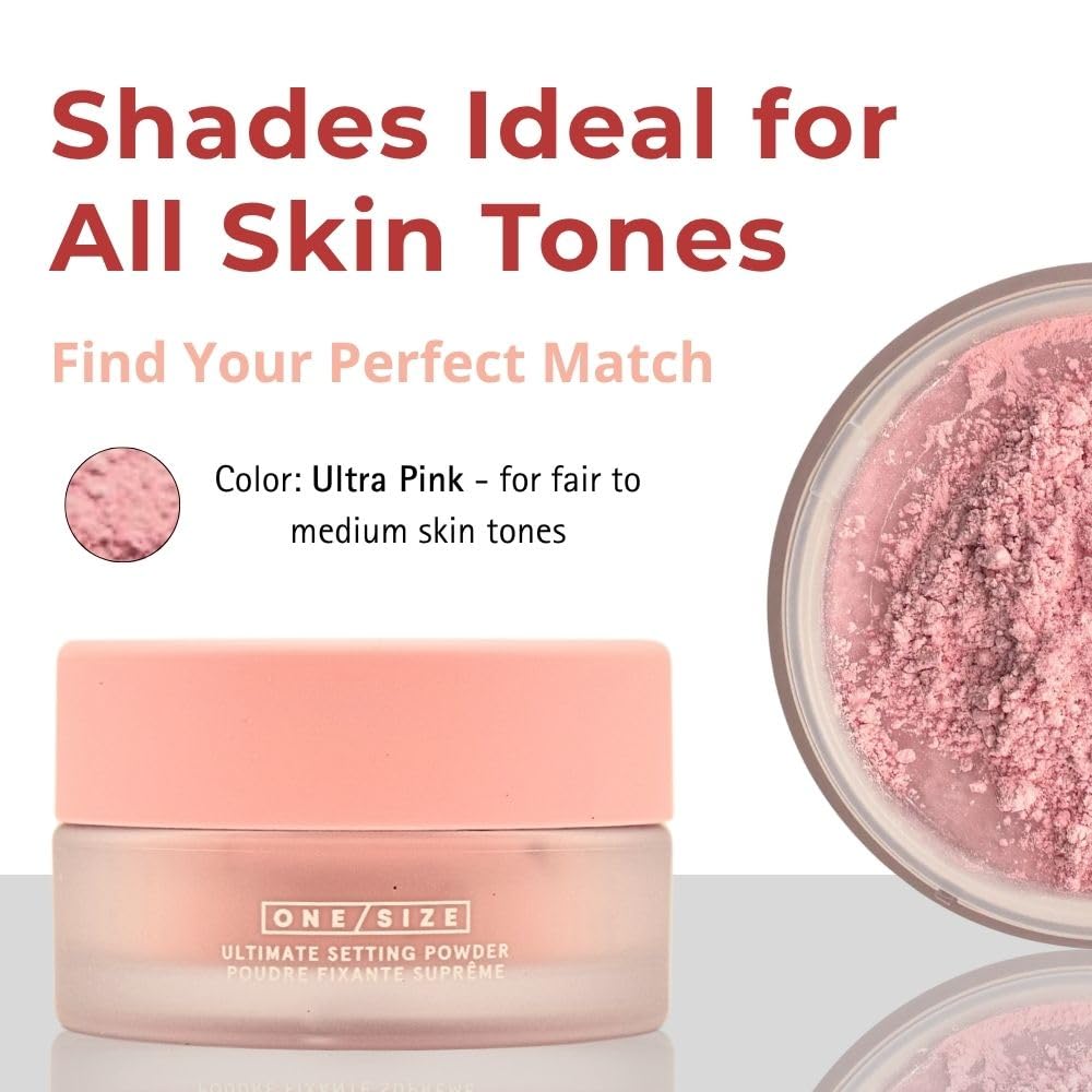 One Size travel compact powder for easy touch-ups on the go.