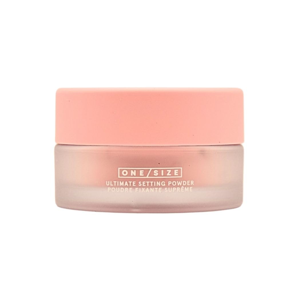 One Size Ultimate Blurring Setting Powder bottle in Ultra Pink for travel touch-ups and shine control.