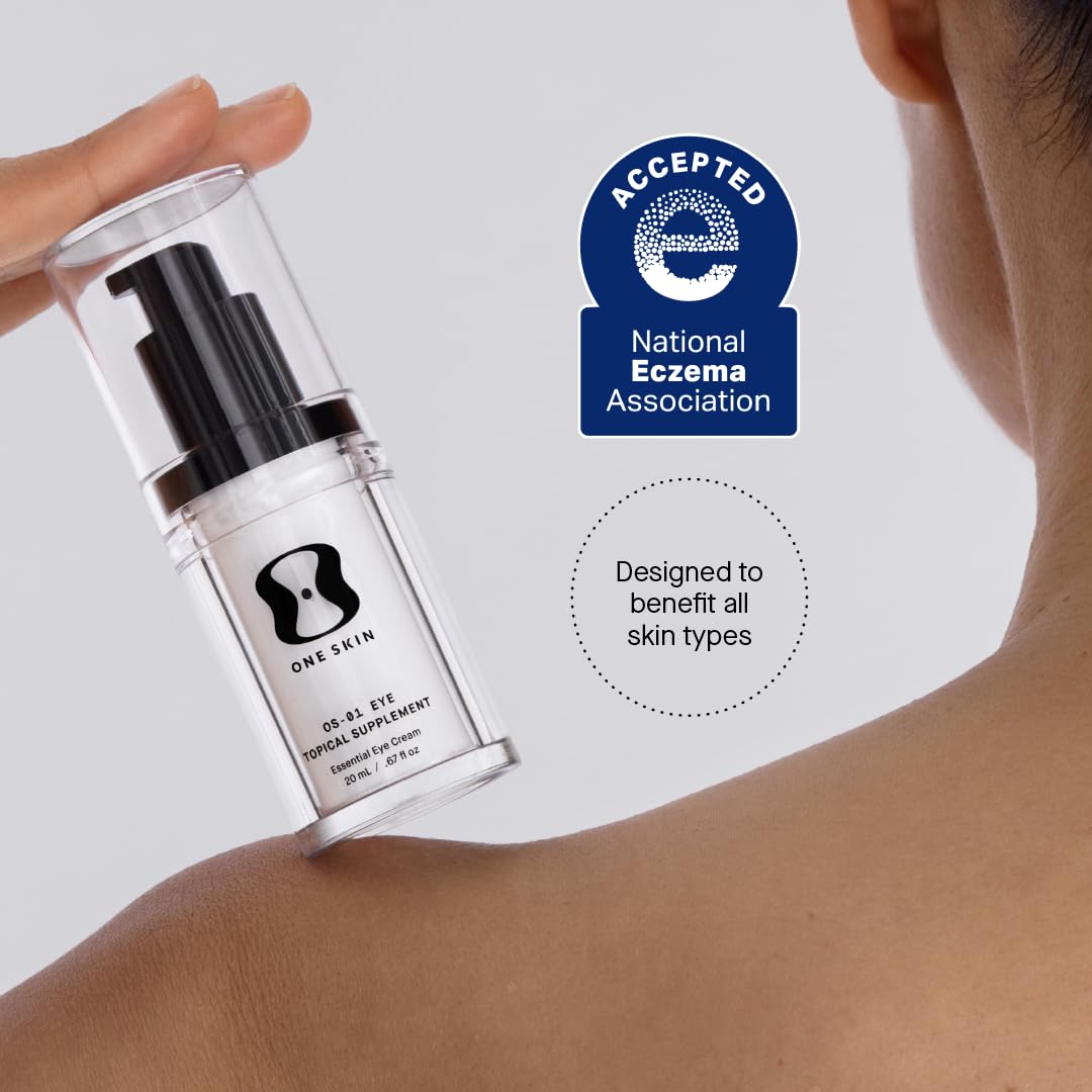 oneskin EYE OS-01 packaging emphasizes vegan, cruelty-free, fragrance-free care.