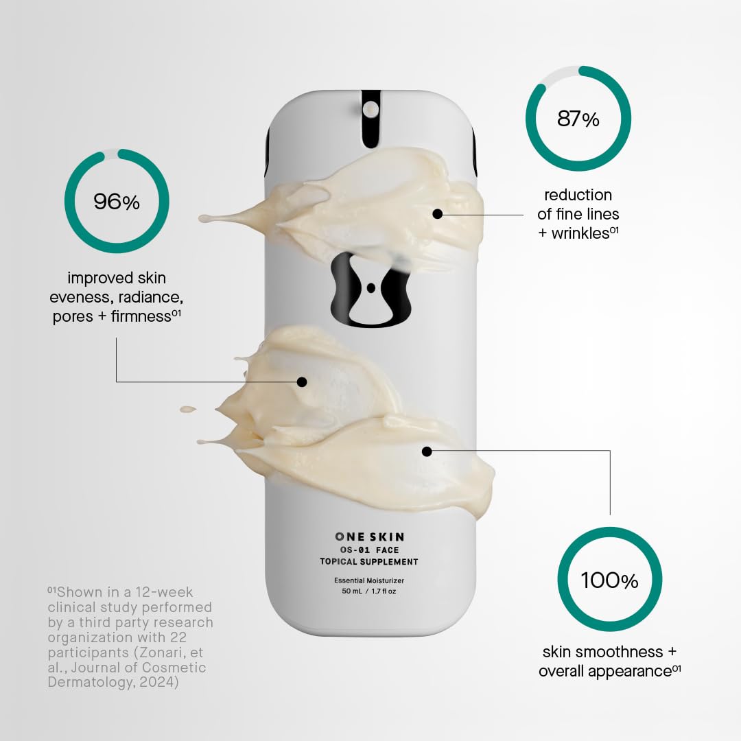 OneSkin FACE OS-01 application steps show quick, clean layering for sensitive skin