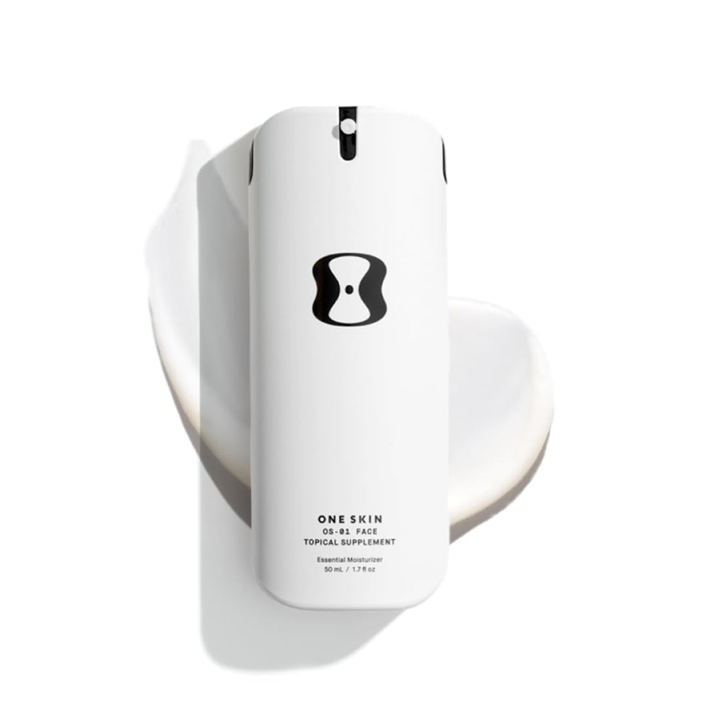 OneSkin FACE OS-01 bottle pump enables simple daily application for skin longevity