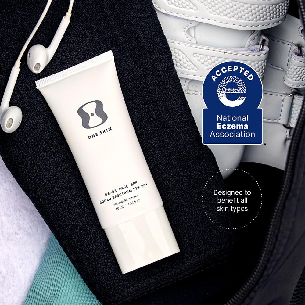 Antioxidants in OneSkin OS-01 with Vitamin C and Green Tea for protection.