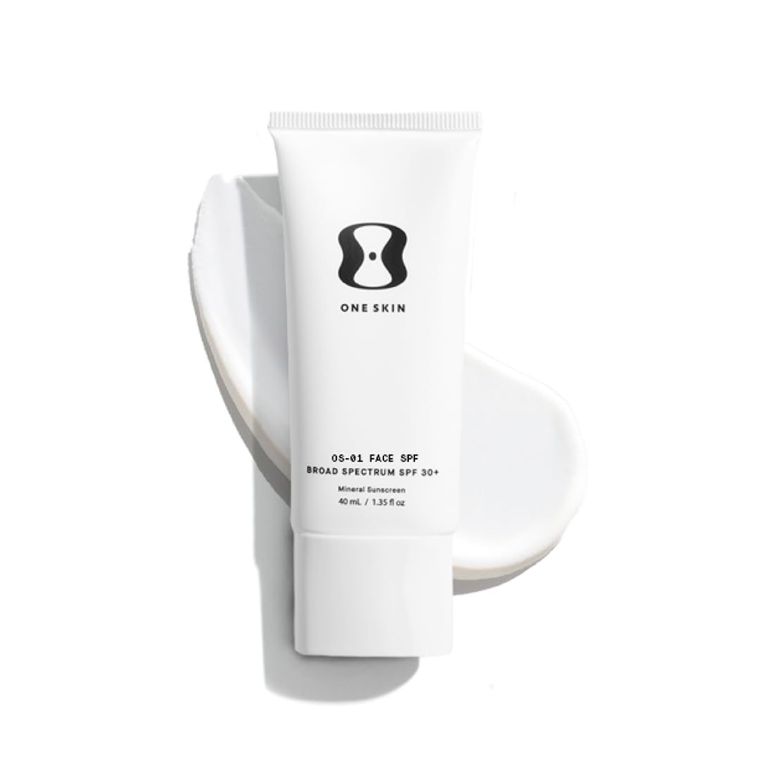 OneSkin OS-01 peptide bottle ready for daily mineral protection on skin.