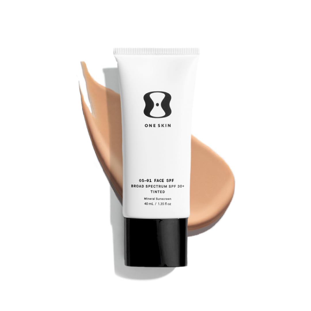 OneSkin OS-01 Shield bottle front highlights clean mineral protection for daily skin care.