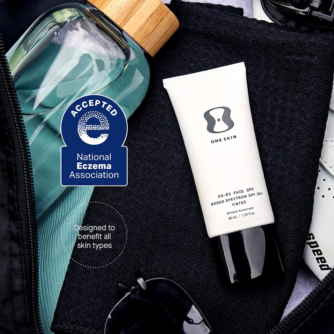 OneSkin OS-01 Shield on-neck application demonstrates even, easy coverage.