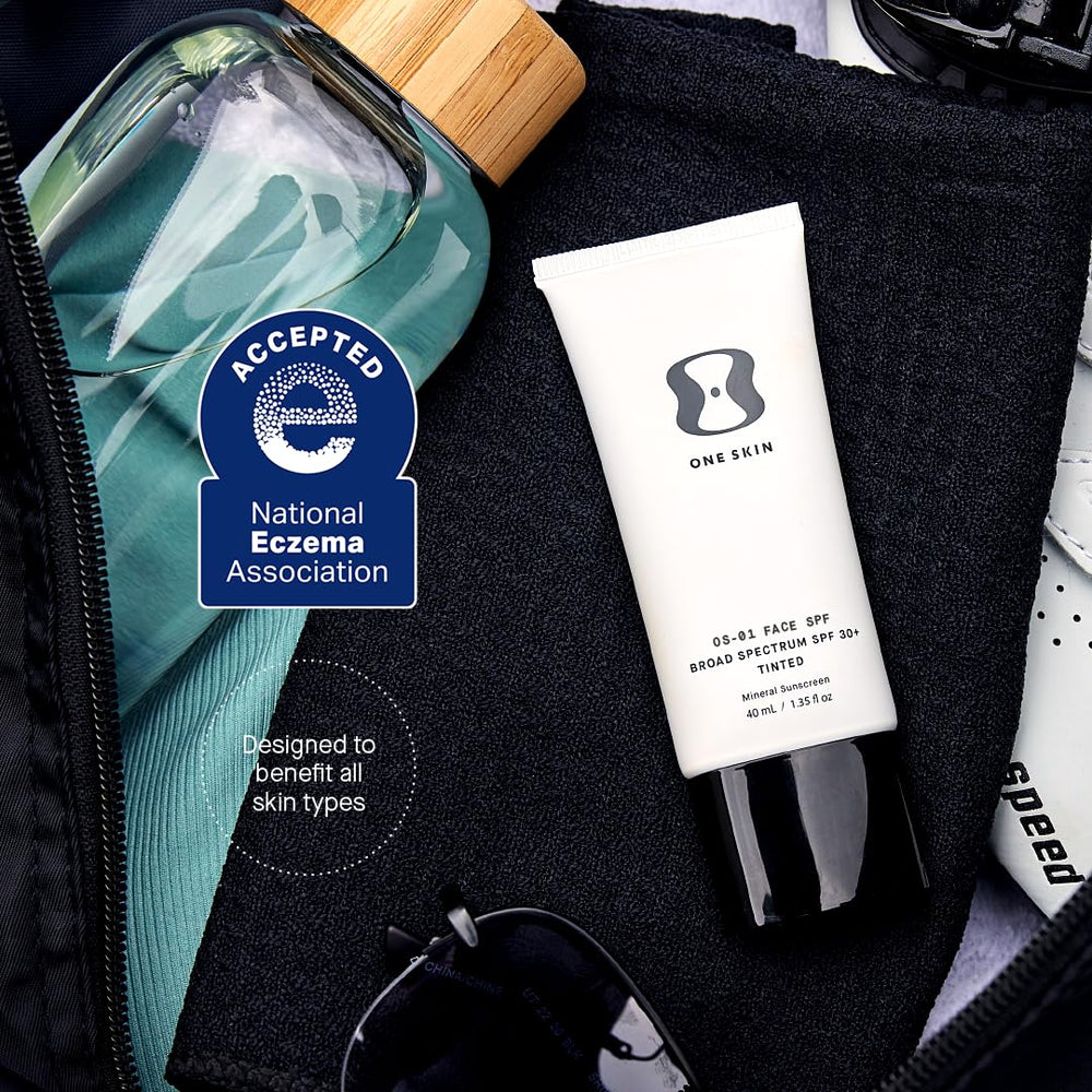 OneSkin OS-01 Shield on-neck application demonstrates even, easy coverage.