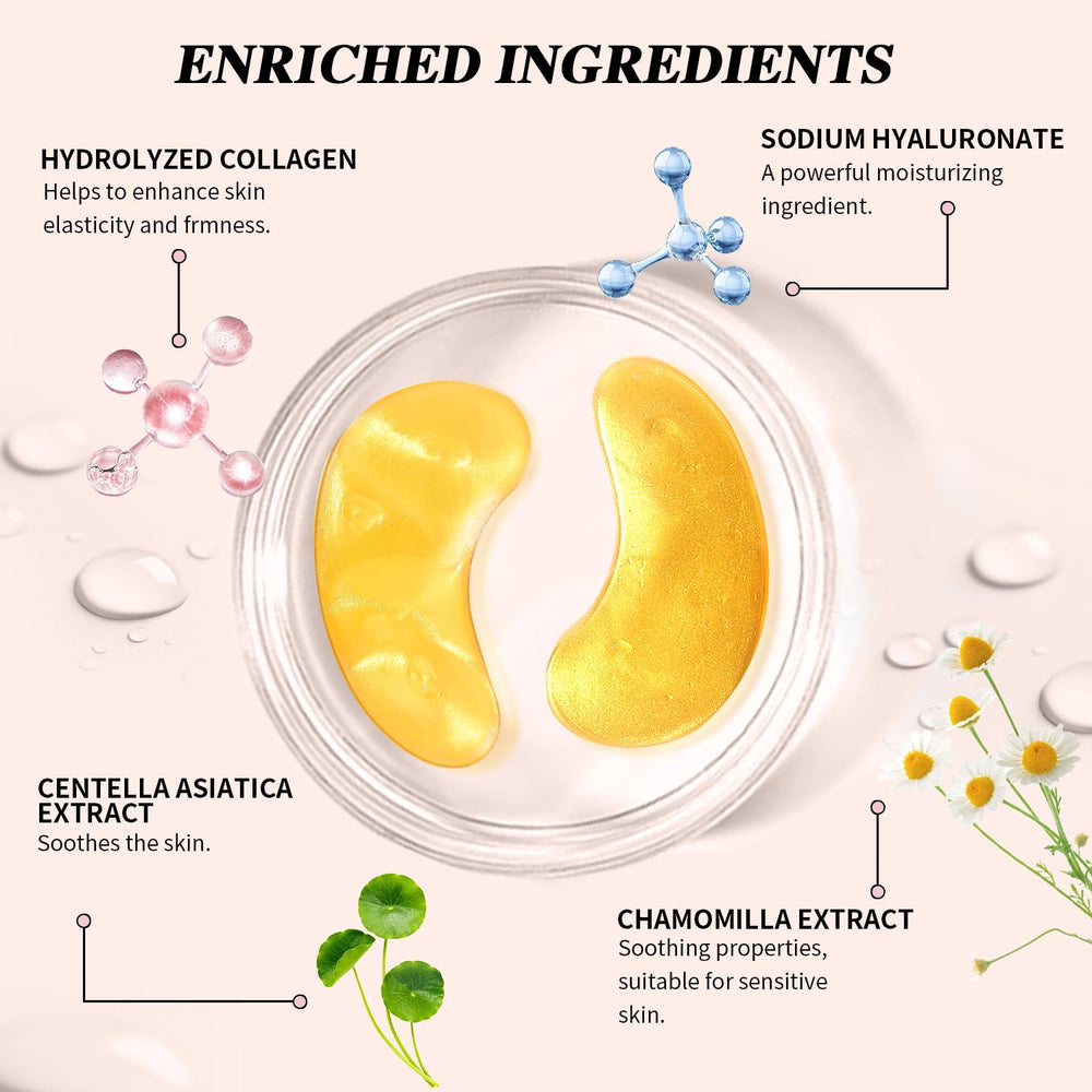Onespring caffeine chamomile eye patches provide soothing, revitalized under-eye skin