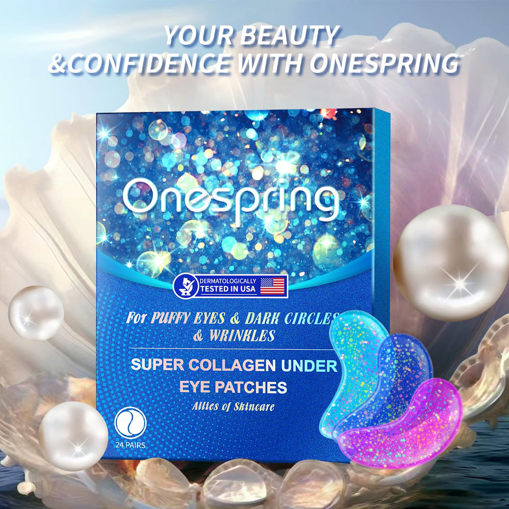 Onespring Eye Gel Pads night routine setup for relaxing self-care