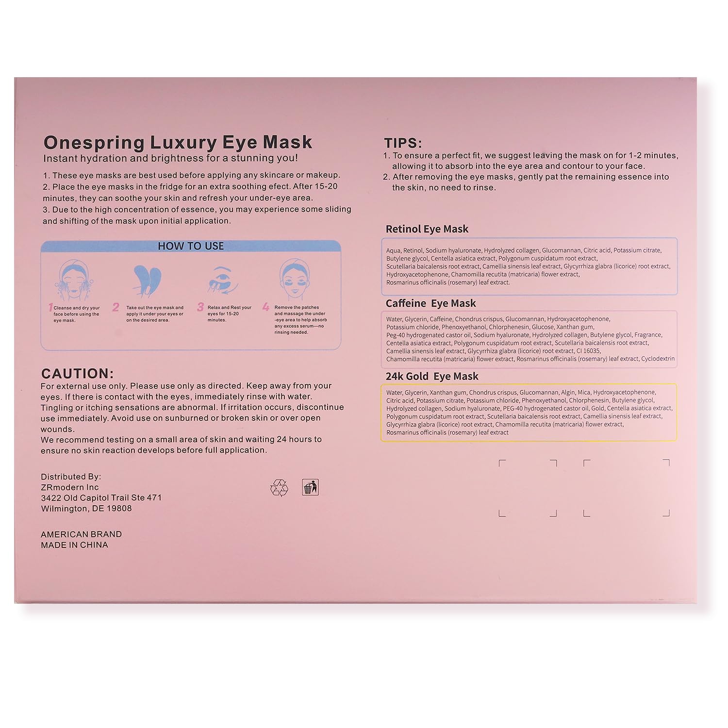 Onespring packaging design highlights premium spa-at-home treatment