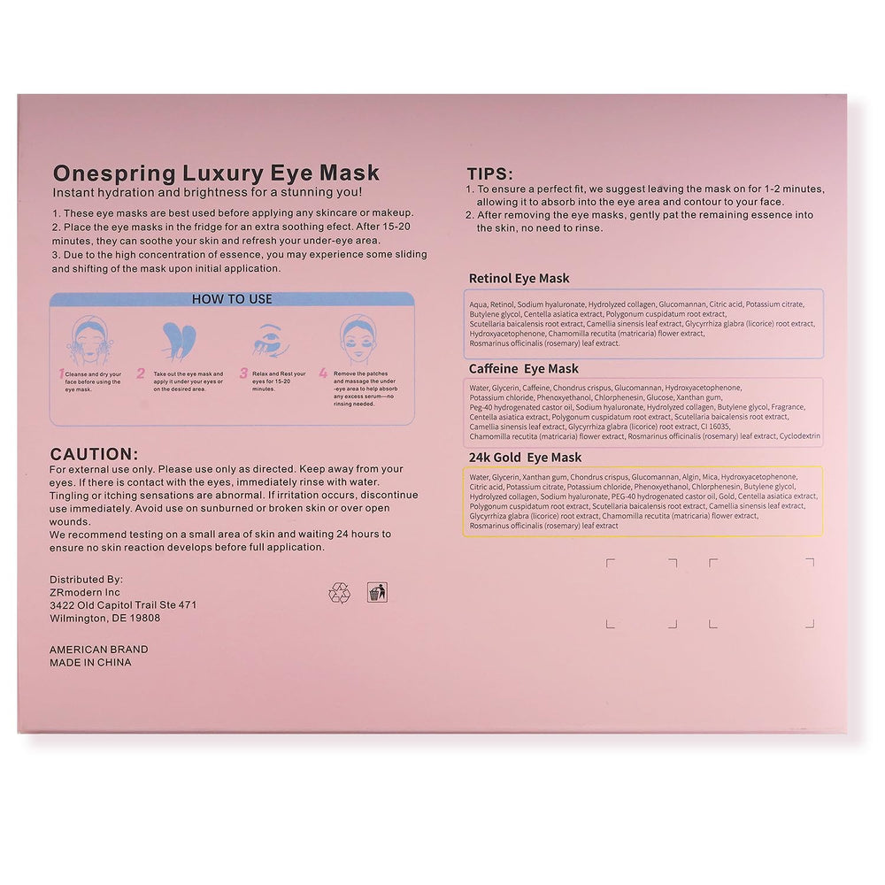 Onespring packaging design highlights premium spa-at-home treatment
