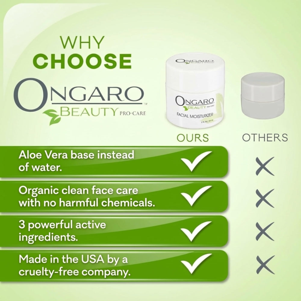 Ongaro Beauty packaging 2oz image communicates compact, travel-friendly size