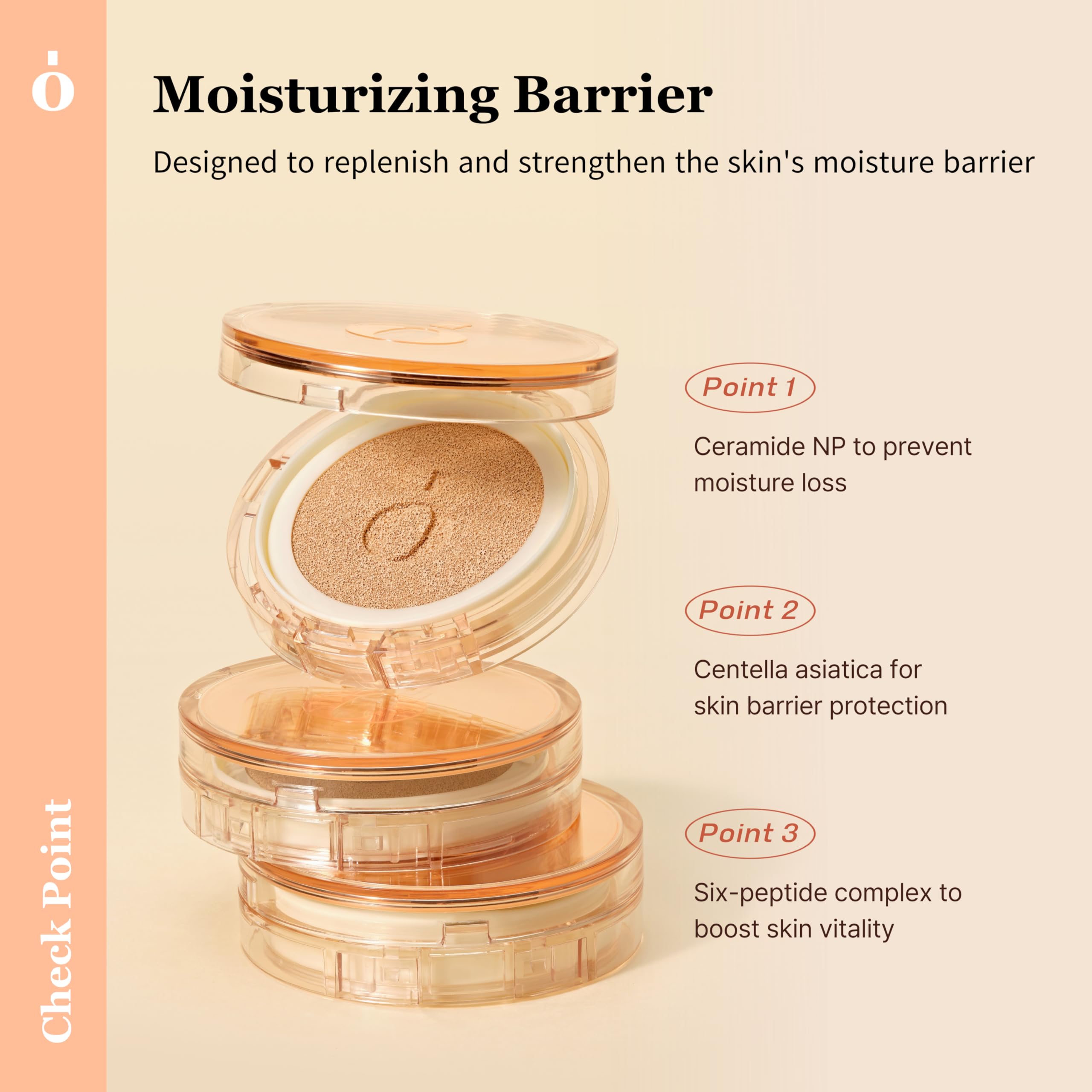 ONGREDIENTS Skin Barrier Glow Cushion supports up to 50-hour wear.