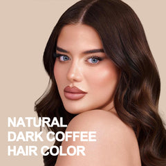Onilyua Dark Coffee Hair Dye Shampoo lather shows even color distribution during washing.