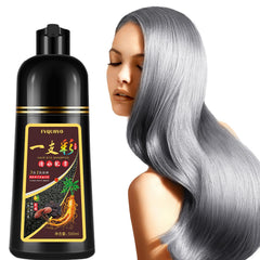 Onilyua Instant Silver Gray Hair Dye Shampoo bottle for easy at-home color