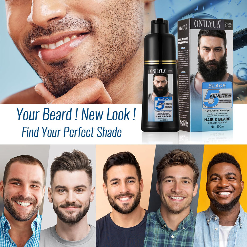 Onilyua long-lasting black beard color lasts weeks