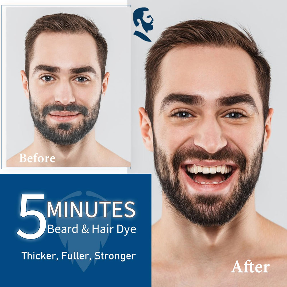 Onilyua beard dye shampoo darkens a fuller beard