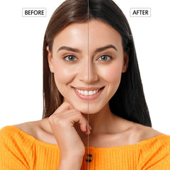 Onilyua Natural Black Hair Dye Shampoo root to tip application for even color.