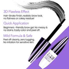 Onilyua waterproof long-lasting color on brows withstands workouts and rain.