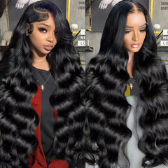 ONIVAN 13x6 body wave lace front wig front view highlighting natural hairline.