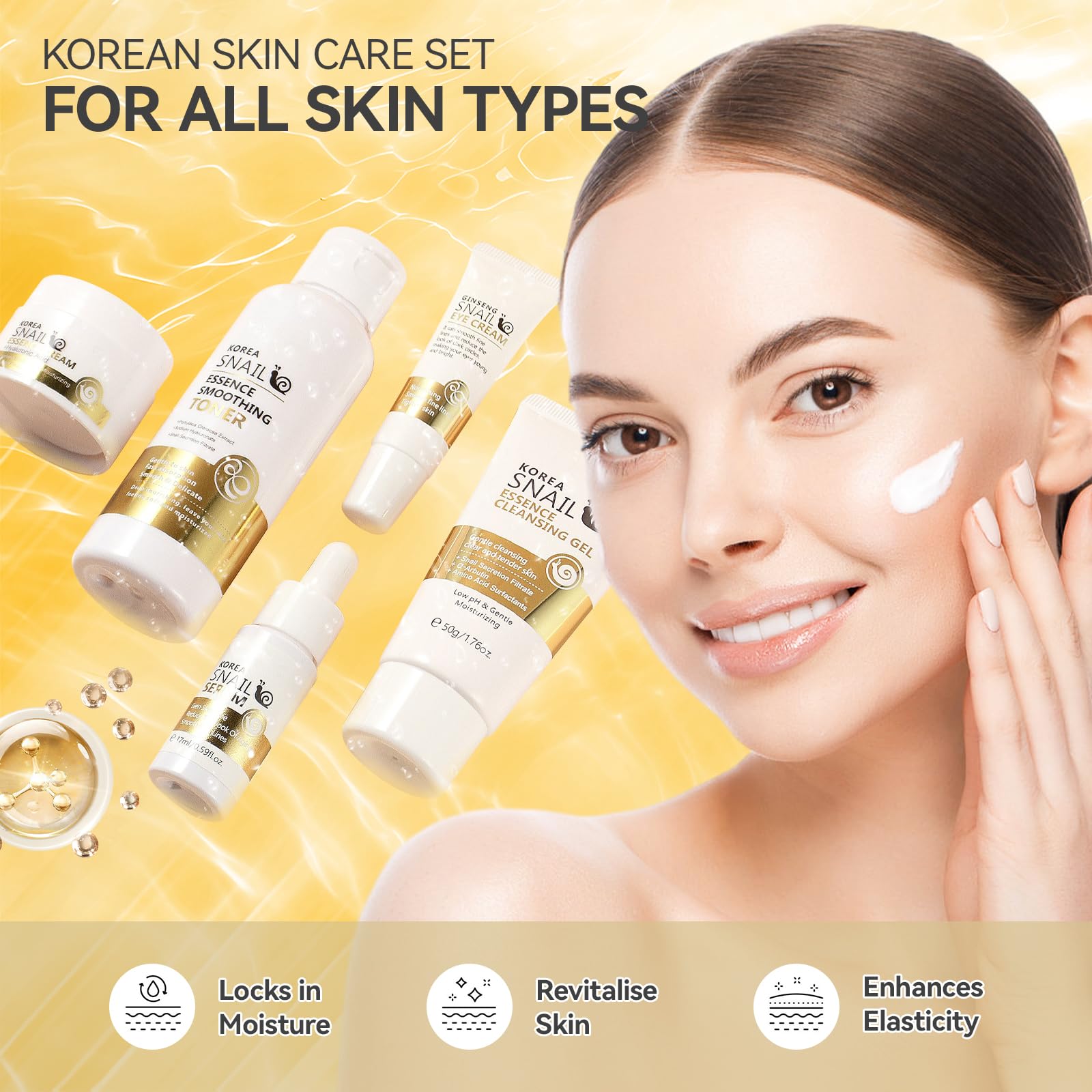 Onkessy Skin Care Set face cream jar provides lasting moisture and comfort.