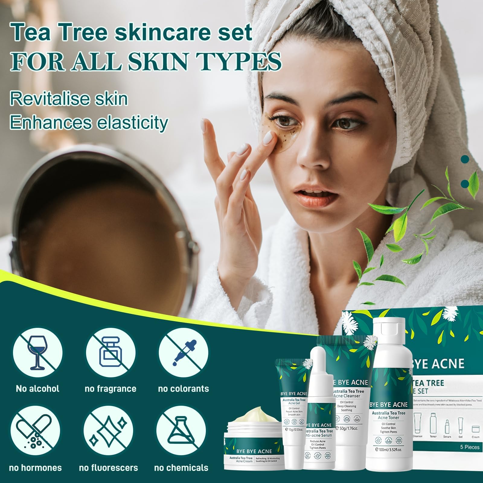 Onkessy Tea Tree Acne Gel targets breakouts with gentle relief.