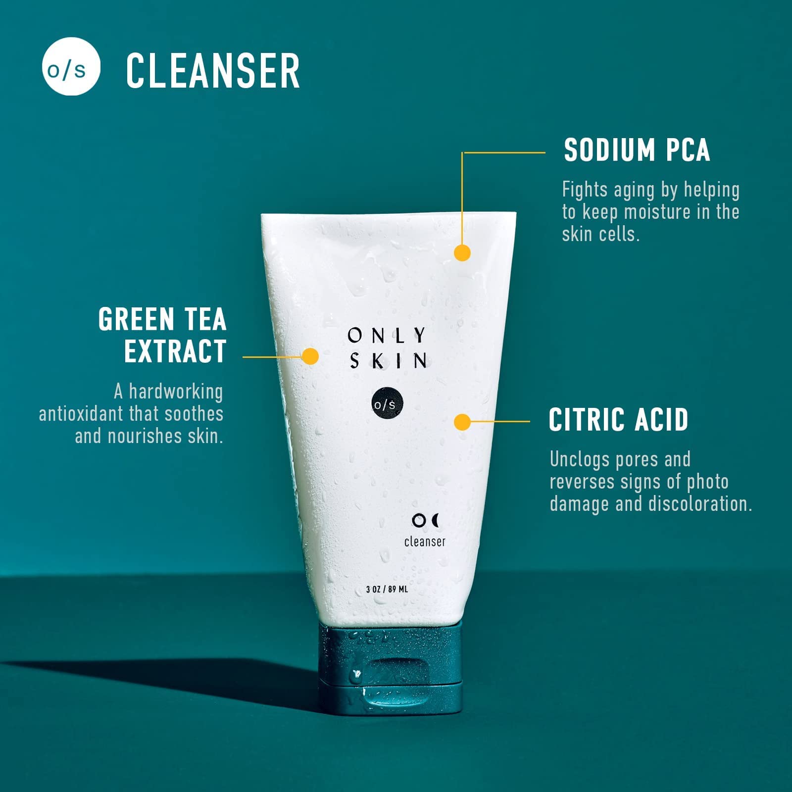 Only Skin Standard Kit ingredients highlight green tea extract and natural oils.