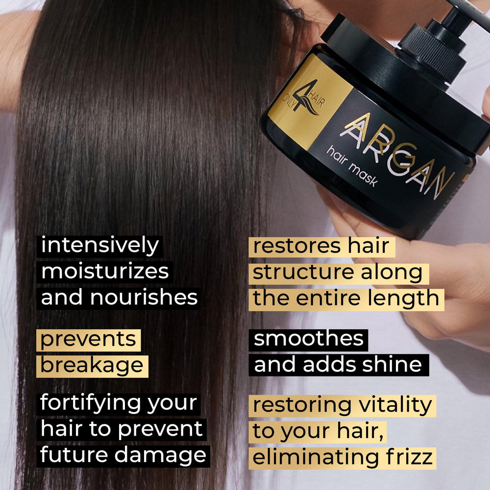 ONLY4HAIR hair repair mask pump-dispense for easy application